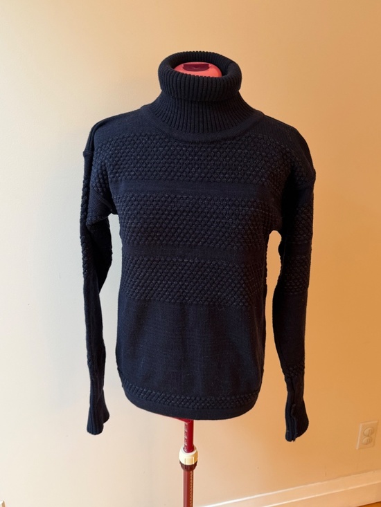 S.N.S. Herning Other - S.N.S. Herning Navy Wool Turtleneck Fisherman's Sweater : Unisex Sz 'S'